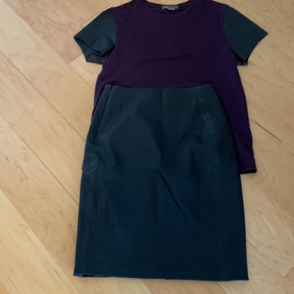 Diane Von Furstenberg Black Leather Skirt - Picture 7 of 7